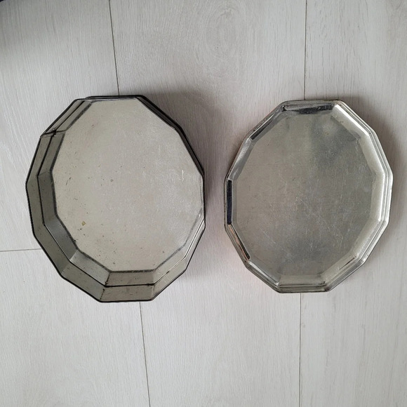 Vintage Tin Harry Vincent Biscuit Blue Bird Confectionery Tin Box w Roses Floral - Picture 4 of 6